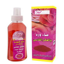 Rose Water with AlAker Alfasi 200ml By Kuwait Shop ماء الورد بالعكر الفاسي