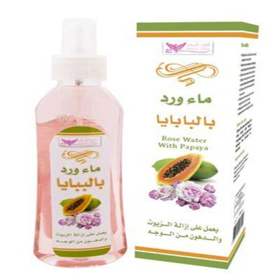 Rose Water with Papaya 200ml By Kuwait Shop ماء الورد بالبابايا