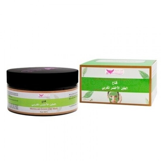 Moroccan Green Clay By Kuwait Shop قناع الطين الأخضر المغربي