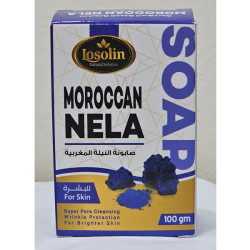 MOROCCAN NELLAMIX SOAP 100G  صابون النيلة المغربية 100 جم - لوزلين