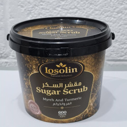  SUGAR SCRUB MYRRH AND TURMERIC  مقشر سكر المر والكركم 600 جم - لوزلين