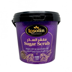 SUGAR SCRUB ARGAN OIL & LAAVENDER OIL  مقشر سكر بزيت الارغان والخزامي600جم - لوزلين